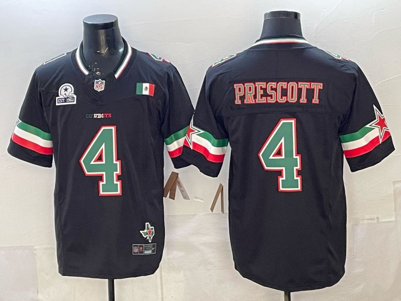 Men Dallas Cowboys #4 Prescott Black 3th generations 2026 Nike Limited NFL Jersey style 113